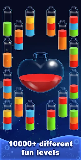 Gameplay screenshot 1 from Water Sort! Color Sort Puzzle - Puzzle game